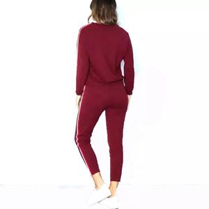 ชุดวอร์มผู้หญิง,โลโก้ที่กำหนดเองสีพื้นชุดวอร์มเทอร์รี่ฝรั่งเศสเทอร์รี่ - Product Image 5