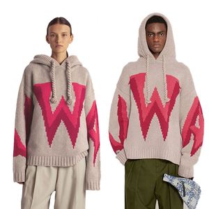 Sudadera con Capucha Unisex de Punto Grueso y Pesado, 100% Lana Merino, con Ribete de Punto Acanalado y Cordón Trenzado, Corte Holgado - Product Image 1