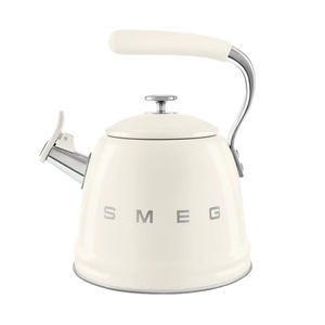 SMEG <b>Retro</b> Whistling <b>Kettle</b> 2.3L Stainless Steel Enamel Finish Water <b>Kettle</b> - Product Image 5