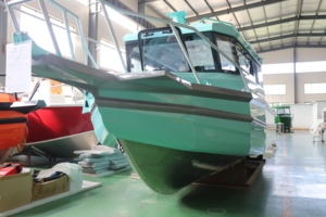 Yate de Vela de Aluminio de 7.5m (25 pies) con Certificación CE, Personalizado, Barco de Pesca de Lujo con Cabina y Motor Fuera de Borda - Product Image 3