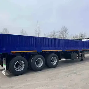 Xe chủ mới nhiệm vụ nặng nề 3 trục bên tường bán Trailer bên tường traile Cargo lốp bán Trailer