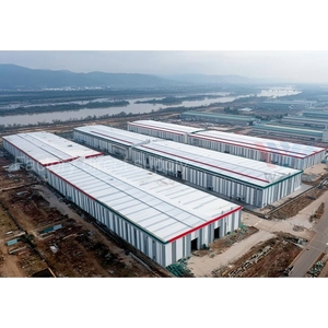 自動車部品保管用の耐火壁パネルを備えた鉄骨構造工場建物 - Product Image 4