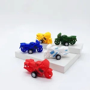 2024 New Wholesale Plastic Small Mini Kids Motorcycle Model Toy Car Diecast Pull Back Inertia Cars