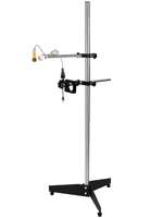 Support trépied universel réglable et durable en acier inoxydable poli de 2 mm d'épaisseur, 1,35 m, pour imprimante jet d'encre sur pied