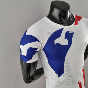 Qualité thaïlandaise respirant personnalisé équipe de <span class=keywords><strong>France</strong></span> uniformes de football chemise à séchage rapide Club joueur de Football Version maillot ensemble porter pour les hommes - Product Image 3