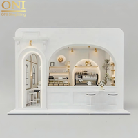 ONI Mobilier moderne pour les salons de thé et de café Aménagement d'intérieur avec kiosque de présentation de cosmétiques et d'aliments