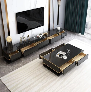 Đồ Nội Thất Phòng Khách Gia Đình Bằng Gỗ Hiện Đại Mới Bộ Dụng Cụ Bàn Cà Phê Giá Đỡ Tv - Product Image 6