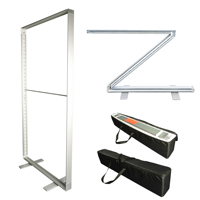 Boîte lumineuse publicitaire LED SEG pliable personnalisée avec support de bannière rétroéclairée double face pour stand de salon professionnel
