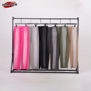 Pantalones de algodón vintage para hombre con efecto desgastado, dobladillo sin rematar, estilo deportivo casual para danza jazz - Product Image 2