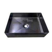 Meilleures ventes : Lavabo de luxe doré pour salle de bain et hôtel, lavabo en acier inoxydable 304, lavabo noir moderne