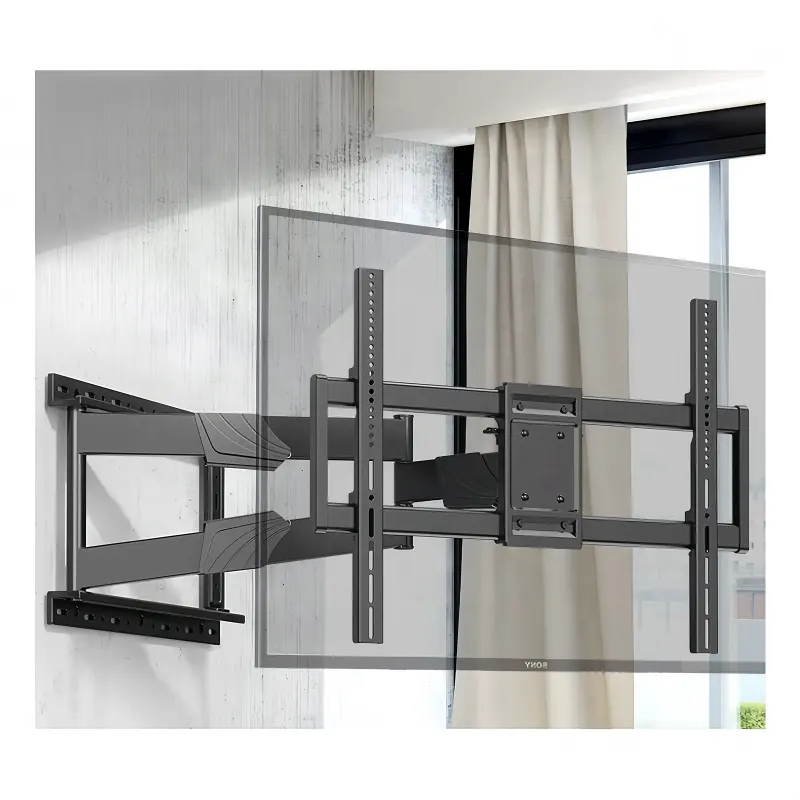 Stahl vollbewegungs-drehbarer Fernseh-Wandhalterungs-Halterung Metall einziehbare Fernseh-Wandhalterung Fernsehhalterung