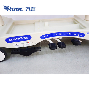 Radiolucent Patiënt Hydraulische Transportwagen Met Vijfde Ronde En Weging - Product Image 5