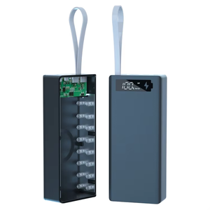 4 styles, 16 packs, coque de batterie externe DIY 18650, prend en charge la charge sans fil PD, indicateur LED, sans batterie intégrée - Product Image 3