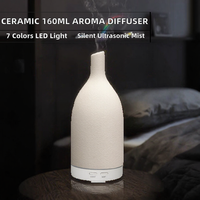 Diffuseur d'huiles essentielles ultrasonique en céramique et humidificateur aromatique pour la maison et l'hôtel