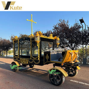Cercueil funéraire à chevaux, carrosse funéraire, cercueil traîné par des chevaux - Product Image 3