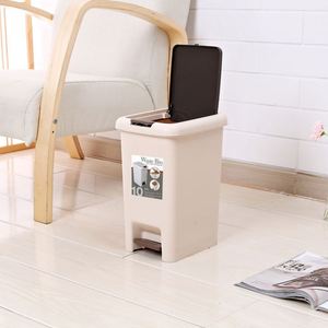 Poubelles à pédale en plastique pour salon, 10L, 15L, 20L - Product Image 6