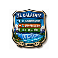 Imán de Resina para Refrigerador con Diseño 3D del Glaciar Perito Moreno, Argentina, Colección de Viajes Patagonia, Recuerdo, Venta al por Mayor