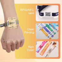 Maßgefertigtes NFC RFID Umweltfreundliches Armband Anpassbare Größe/Farbe Zugangskontrolle Bargeldlose Zahlungen Event-Ticketing Wasserparks Mitgliedschaft