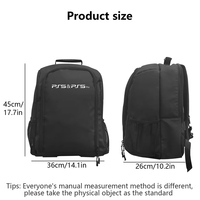 Hochwertiger Wasserdichter Stoßfester Langlebiger Leichter Nylon-Reißverschluss-Rucksack Große Kapazität Schutz für PlayStation 5 Slim/PSVR2
