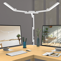 Lampe de bureau LED à bras articulé réglable pour le dessin et le croquis, lumière sans scintillement, protection des yeux, avec variateur tactile et design élégant