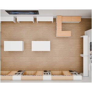 Tùy chỉnh điện thoại di động sửa chữa cửa hàng trang trí hiện đại điện thoại di động Kệ điện thoại thông minh MDF Melamine slatwall bảng hiển thị với Hooks - Product Image 5