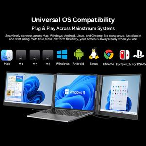 Moniteur LCD portable double écran Blackview DCM8 15,3 <span class=keywords><strong>pouces</strong></span> avec support pour ordinateur portable - Product Image 5