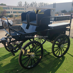 Chariot miniature à deux roues personnalisé pour chevaux, chariot de marathon pour poney/ chariot d'entraînement pour chevaux, <span class=keywords><strong>4</strong></span> passagers, Surrey - Product Image 4