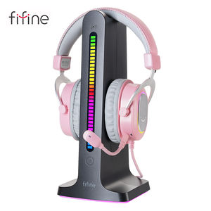 <span class=keywords><strong>Fifine</strong></span> 3.5mm lumière LED sur l'oreille écouteurs de jeu casques casque 7.1 son Surround casque de jeu filaire avec support de bureau - Product Image 2