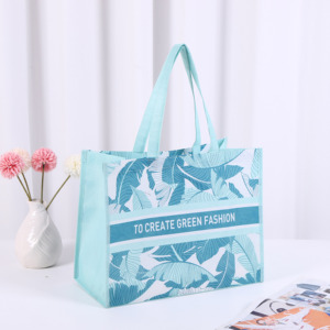 Chất lượng cao có thể gập lại sinh thái nhiều lớp rept dệt Túi tái sử dụng tái chế hàng tạp hóa mua sắm Tote Túi - Product Image 3