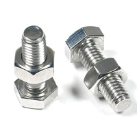 Promo Panas! Supplier Cina Baut Kepala Heksagonal Stainless Steel M4-M18 Finishing Polos dengan Satu Mur untuk Pengencangan Umum