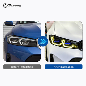 ไฟหน้ารถยนต์ AKD Auto Car Laser สำหรับ BMW ซีรีส์ 3 รุ่น G20 G28 อัพเกรดเป็นแบบเลเซอร์ ไฟ DRL สองสี เหลืองและขาว - Product Image 2
