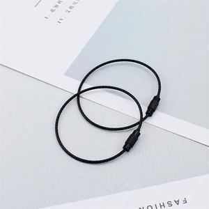 ขายส่งพวงกุญแจสายเคเบิลสแตนเลสเคลือบสีลูกกวาดขนาด 15 ซม. 6 นิ้ว พร้อมตัวล็อคแบบเกลียว สำหรับงาน DIY - Product Image 5