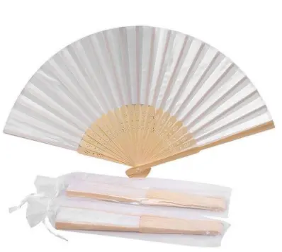 Voeg Naam Logo Kleurrijke Vouwen Fan Chinese Stijl Hand Held Fan Bamboe Zijde Vouwen Fan Party Wedding Decor