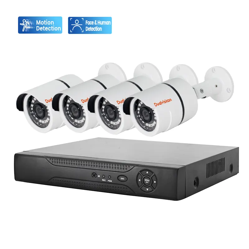 Night vision analog cctv camera full set 4ch ip surveillance security system 4 channel ahd dvr kit hd 1080P cctv camera with dvr