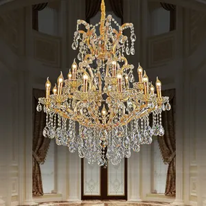 Wedding Home Decor Chandelier Pendant Lights Lighting European Traditional Chrome Crystal Candle Ceiling Pendant Lights