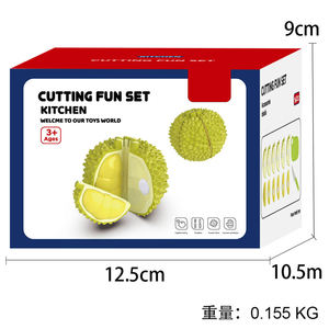 Ensemble de jeu de découpe de durian, 6 coquilles, 6 fruits à peler et assembler, jouet alimentaire de cuisine d'imitation pour développer la motricité fine, cadeau éducatif pour enfants - Product Image 3