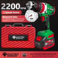 Pour perceuse à percussion électrique 18V déesse moteur sans balais batterie au Lithium garantie de 3 ans-tournevis sans fil OEM personnalisable