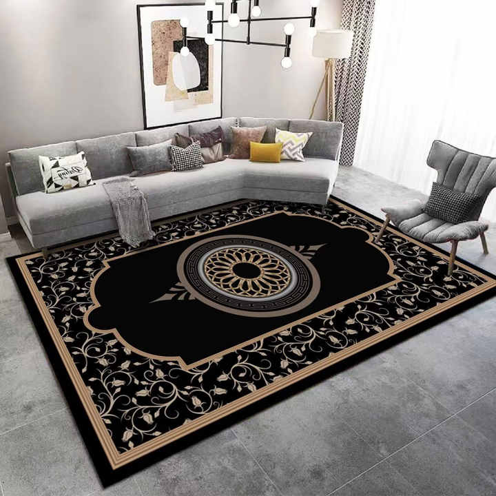 Persian style cashmere carpet, washable, non slip, easy to clean