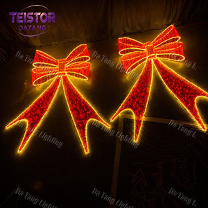 Décoration de Noël extérieure à motif de nœud LED pour projet d'éclairage paysager commercial - Product Image 6