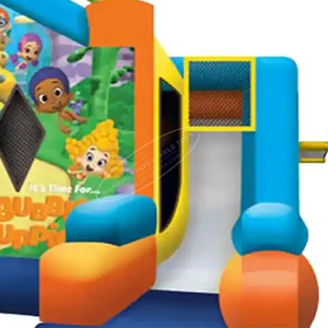 Grado comercial <span class=keywords><strong>Bubble</strong></span> <span class=keywords><strong>Guppies</strong></span> Casa de rebote inflable al aire libre Combo Castillo hinchable para niños con tobogán - Product Image 3