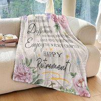 Regalo de Jubilación para Mujer, Manta Suave para Sofá/Cama, Regalos Divertidos para Compañera de Trabajo/Profesora/Enfermera/Mamá