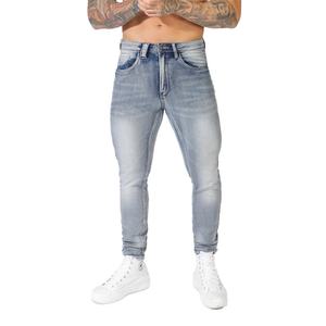 Jeans en denim de haute qualité en gros, pantalons slim pour hommes, pantalons en denim décontractés pour hommes, jeans classiques avec logo personnalisé pour hommes - Product Image 4