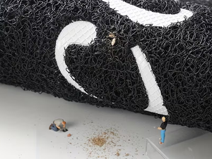 <span class=keywords><strong>Tapis</strong></span> de porte en PVC personnalisé avec dos ferme, logo imprimé, <span class=keywords><strong>tapis</strong></span> de sol extérieur <span class=keywords><strong>pour</strong></span> hôtels, <span class=keywords><strong>tapis</strong></span> <span class=keywords><strong>d</strong></span>'<span class=keywords><strong>entrée</strong></span> en plastique tissé - Product Image 3