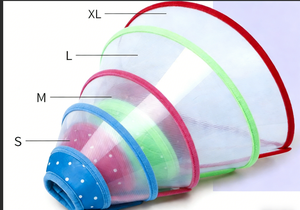 Collar Protector Ajustable para Perros y Gatos, de Plástico con Borde Suave, Anti-Mordidas, para la Recuperación de Heridas - Product Image 5
