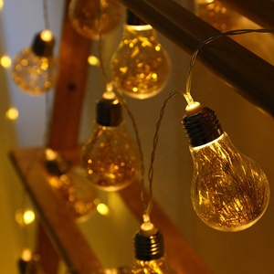 Guirlandes lumineuses en corde de chanvre imperméables pour le camping, la terrasse et la décoration de fêtes, ampoules en fil de cuivre - Product Image 6