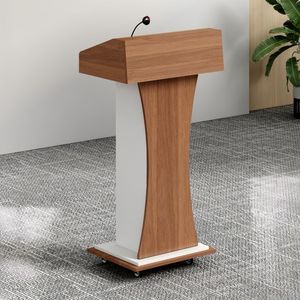 Podio <span class=keywords><strong>de</strong></span> <span class=keywords><strong>Madera</strong></span> Marrón <span class=keywords><strong>de</strong></span> Diseño Moderno y Simple, Ecológico y Duradero <span class=keywords><strong>para</strong></span> Aulas Escolares, Hoteles, Gimnasios y Otros Espacios Comerciales - Product Image 1