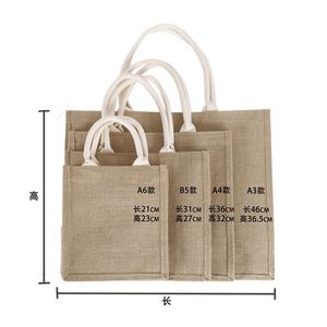 Mingyu Linen Beach Cartoon <b>Shopping</b> Cotton Small Jute Bags India - Product Image 2