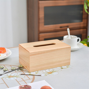 Caja de pañuelos de madera maciza de nogal negro de 9,2 cm de altura, independiente, para uso en el hogar y la oficina - Product Image 3