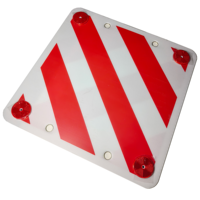 Panneau de signalisation routière réfléchissant haute visibilité pour porte-vélos en plastique 50x50cm, panneau creux imprimé en sérigraphie, signalisation de danger pour la sécurité routière
