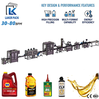Machine de remplissage automatique de liquide pour huile moteur, lubrifiant, huile de piston, en bidons et bidons jerrycan